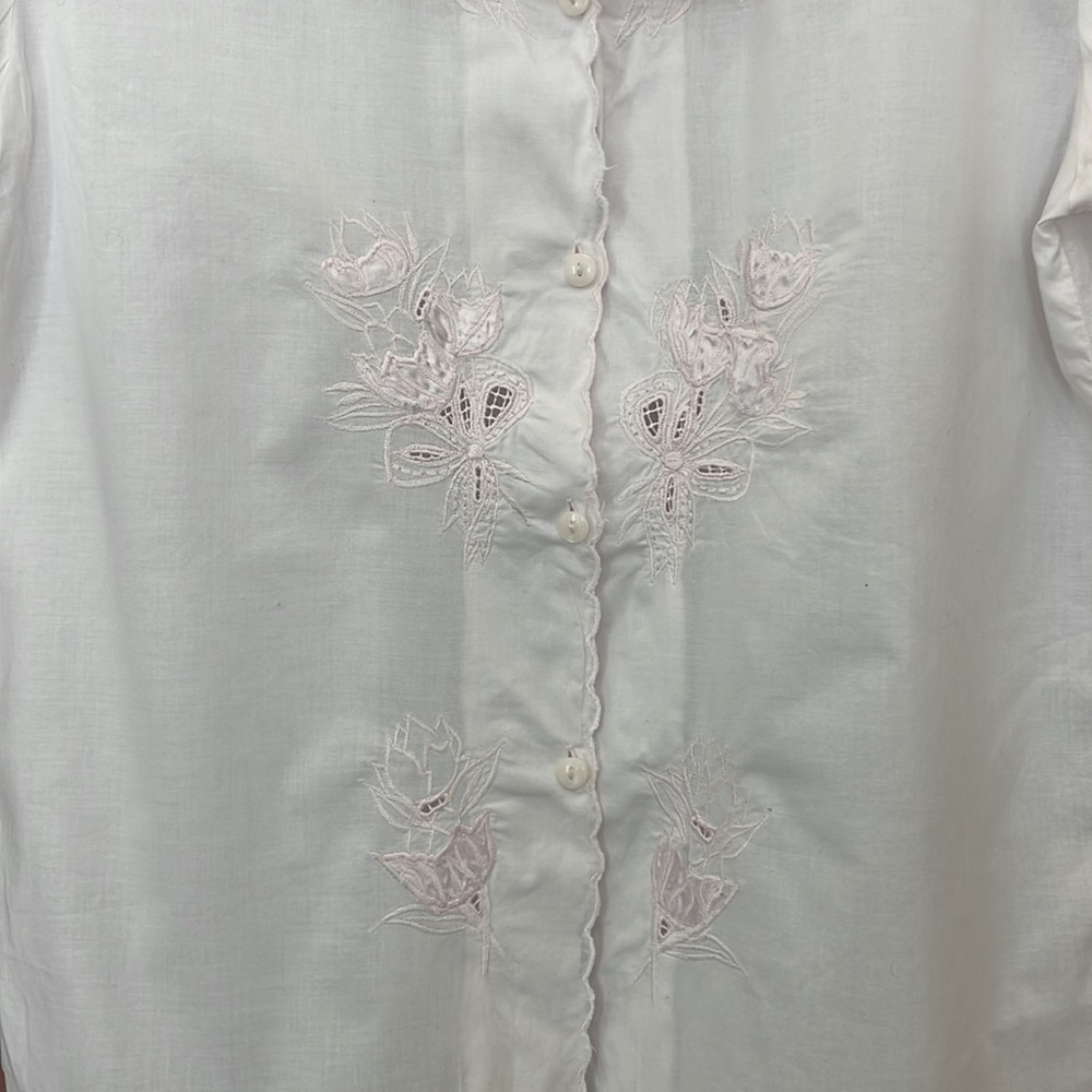 Embroidered Collared Button Up - image 7